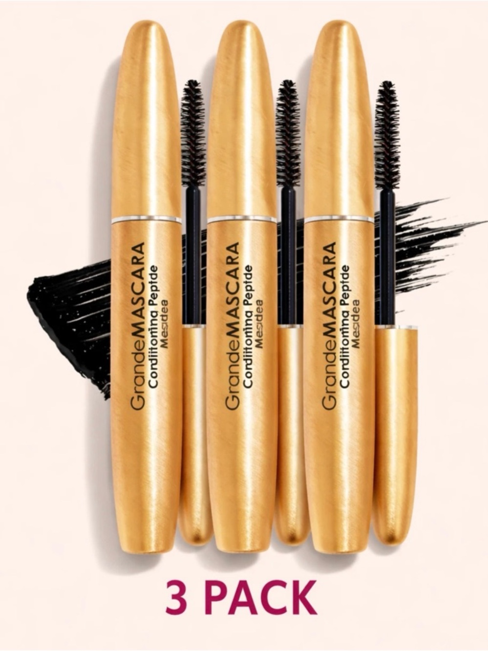 Mascara GrandeMASCARA Conditioning Peptide Mascara Black (3 Pack)no box.